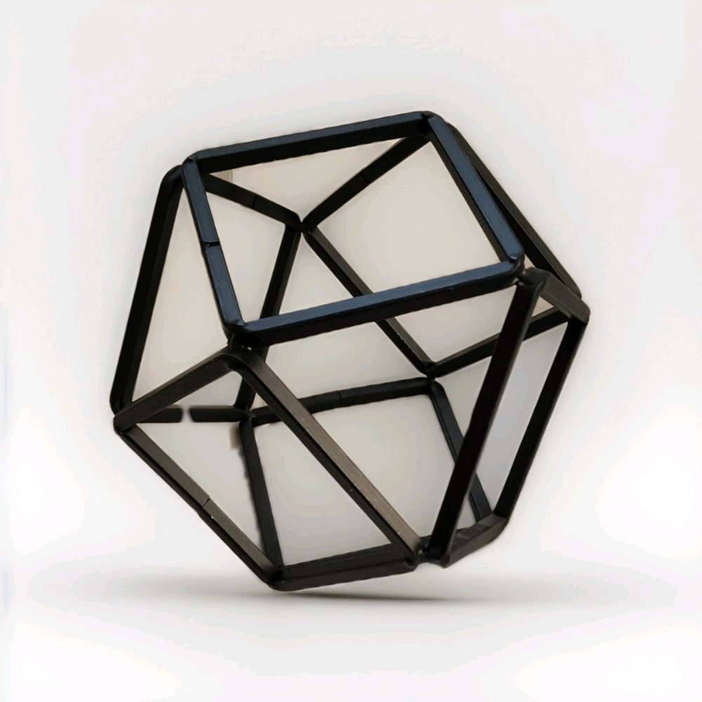 6 In Black Metal Geomtric‎ Tabletop Decor Shelfsitter